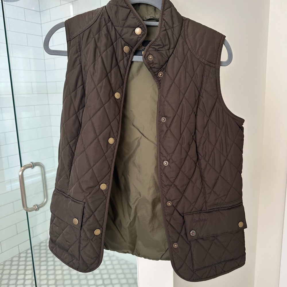 Barbour Quilted Dark Green/Olive  Vest